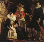 Jacob Jordaens The Artist and His Family in a Garden USA oil painting artist